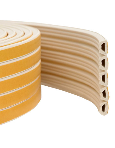 Nastro adesivo per finestre Bianco 10 x 6 mm 50 m Schiuma EPDM
