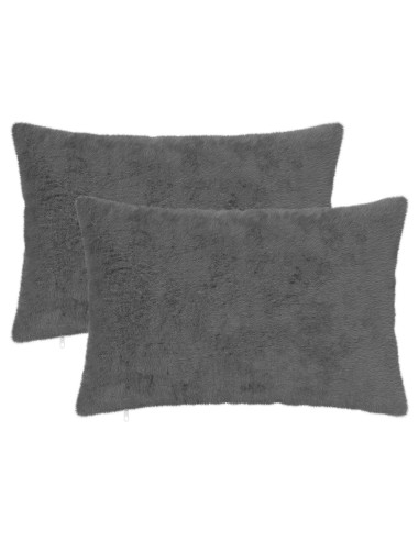 Federa 2 pz HEERLEN Grigio Scuro 40 x 60 cm