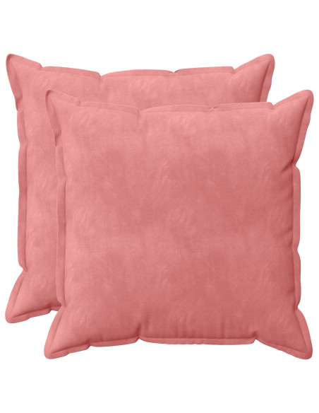 Federa 2 pcs HOUTEN Rosa 65 x 65 cm Velluto