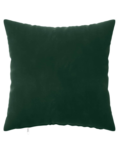 Federa 2 pcs HEERLEN Verde Scuro 45 x 45 cm Velluto