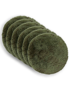 Federa 6 pcs HEERLEN Verde Ø 40 cm Fleece PV