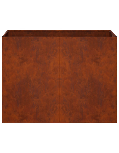 Vaso da giardino Ruggine 80 x 40 x 60 cm Acciaio Corten