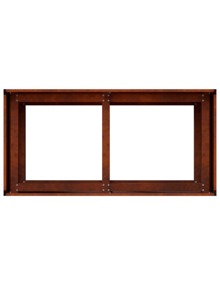 Vaso da giardino Ruggine 80 x 40 x 60 cm Acciaio Corten