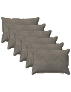 Federa 6 pcs HOUTEN Grigio Chiaro 40 x 60 cm Velluto