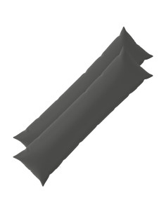 Federa 2 pcs HEERLEN Antracite 40 x 145 cm Poliestere