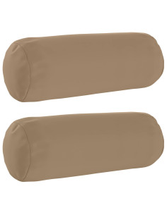 Federa 2 pz HEERLEN Tortora Ø 15 x 40 cm Poliestere