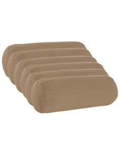 Federa 6 pz HEERLEN Tortora Ø 15 x 40 cm Poliestere