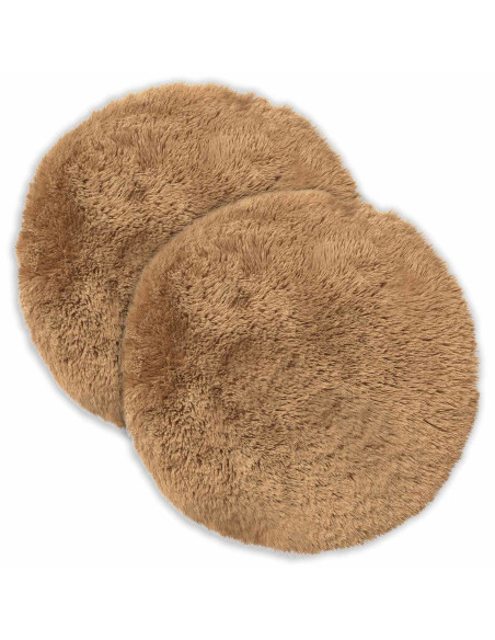 Federa 2 pcs HEERLEN Tortora Ø 50 cm Fleece PV