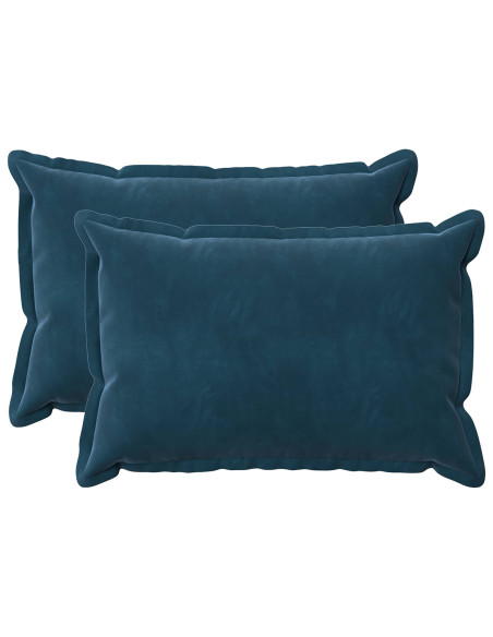 Federa 2 pcs HOUTEN Blu 50 x 80 cm Velluto
