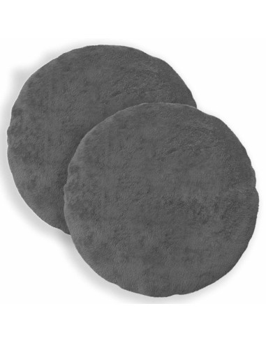 Federa 2 pz HEERLEN Grigio Scuro Ø 60 cm