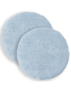 Federa 2 pz HEERLEN Azzurro Ø 60 cm Pelliccia di Coniglio Finta