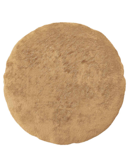 Federa 2 pz HEERLEN Tortora Ø 60 cm Pelliccia di Coniglio Finta