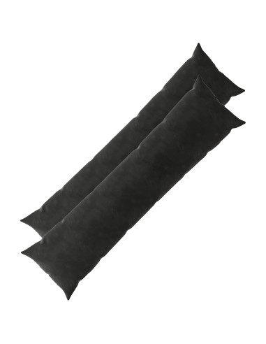 Federa 2 pcs HEERLEN Nero 40 x 145 cm Velluto