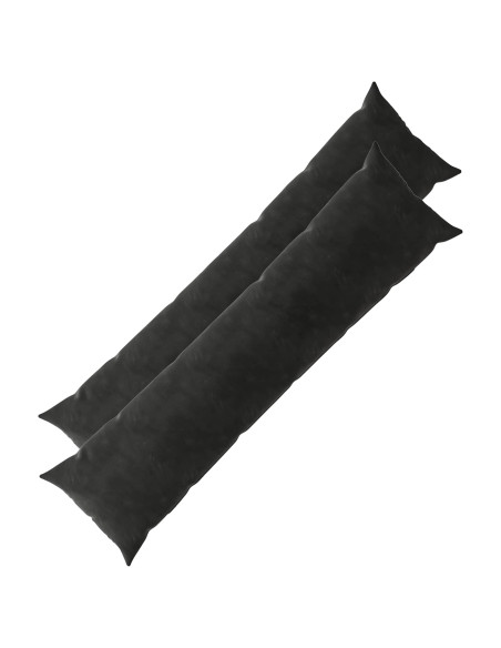 Federa 2 pcs HEERLEN Nero 40 x 145 cm Velluto