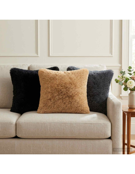 Federa 2 pcs HEERLEN Nero 40 x 40 cm Fleece PV