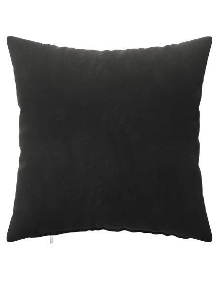 Federa 12 pcs HEERLEN Nero 40 x 40 cm Velluto