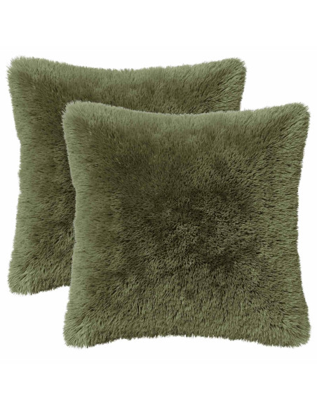 Federa 2 pcs HEERLEN Verde 40 x 40 cm Fleece PV