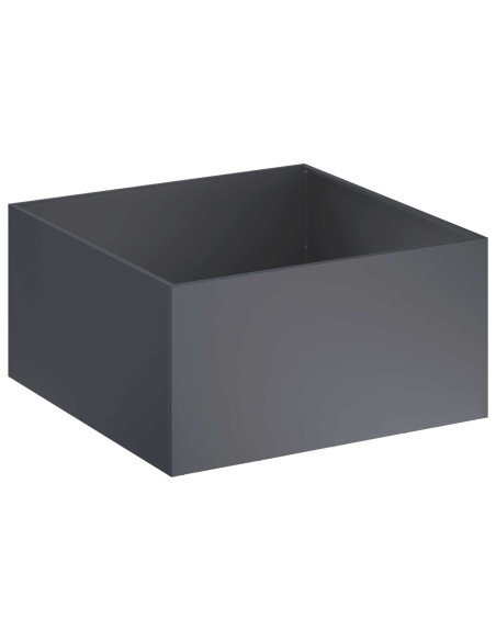 Vaso da giardino 2 pz Antracite 100 x 100 x 40 cm