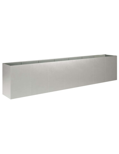 Vaso da giardino Argento 280 x 40 x 60 cm Acciaio Inox