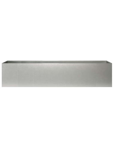 Vaso da giardino Argento 280 x 40 x 60 cm Acciaio Inox