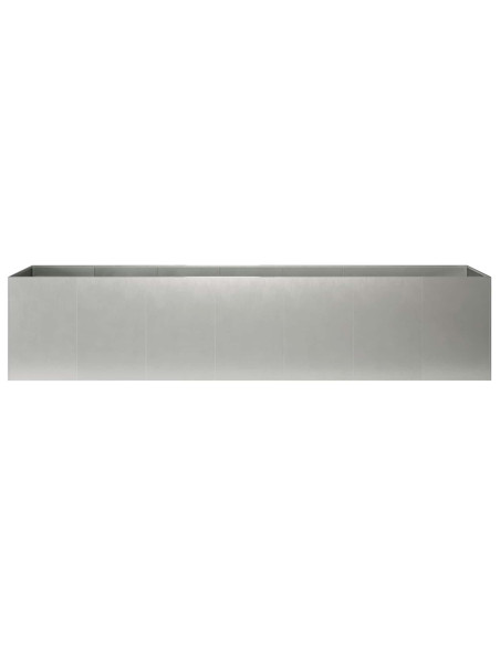 Vaso da giardino Argento 280 x 40 x 60 cm Acciaio Inox