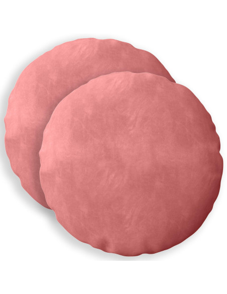 Federa 2 pcs HEERLEN Rosa Ø 30 cm Velluto