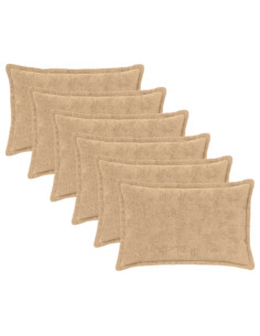 Federa 6 pz HOUTEN Crema 40 x 60 cm Pelliccia di Coniglio Finta