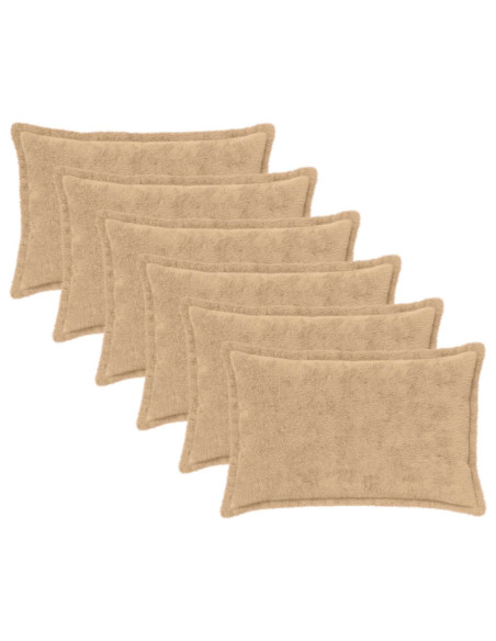 Federa 6 pz HOUTEN Crema 30 x 50 cm Pelliccia di Coniglio Finta