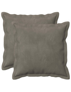 Federa 2 pcs HOUTEN Grigio Chiaro 35 x 35 cm Velluto