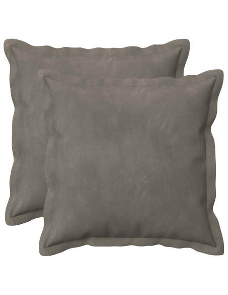 Federa 2 pcs HOUTEN Grigio Chiaro 35 x 35 cm Velluto
