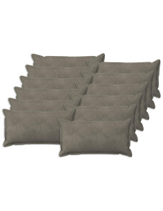 Federa 12 pcs HOUTEN Grigio Chiaro 40 x 80 cm Velluto
