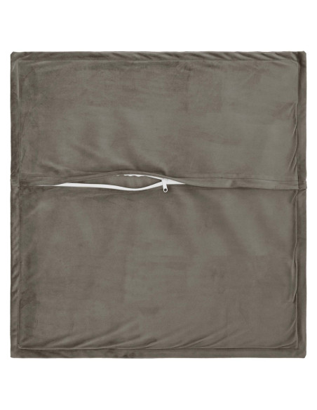 Federa 2 pcs HOUTEN Grigio Chiaro 35 x 35 cm Velluto