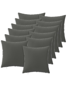 Federa 12 pcs HEERLEN Antracite 50 x 50 cm Poliestere
