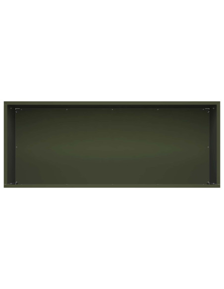 Vaso da giardino 2 pz Verde Oliva 80 x 40 x 40 cm