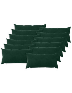 Federa 12 pcs HEERLEN Verde Scuro 40 x 80 cm Velluto