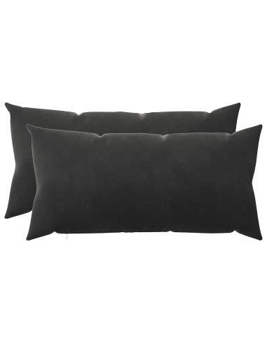 Federa 2 pcs HEERLEN Nero 40 x 80 cm Velluto