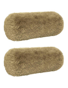 Federa 2 pcs HEERLEN Verde chiaro Ø 15 x 40 cm Fleece PV