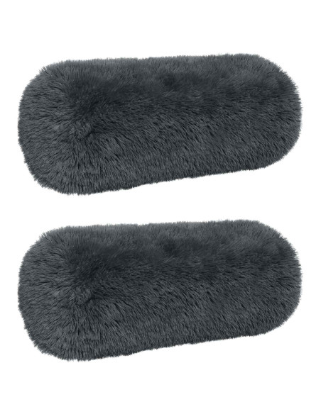 Federa 2 pcs HEERLEN Antracite Ø 15 x 40 cm Fleece PV
