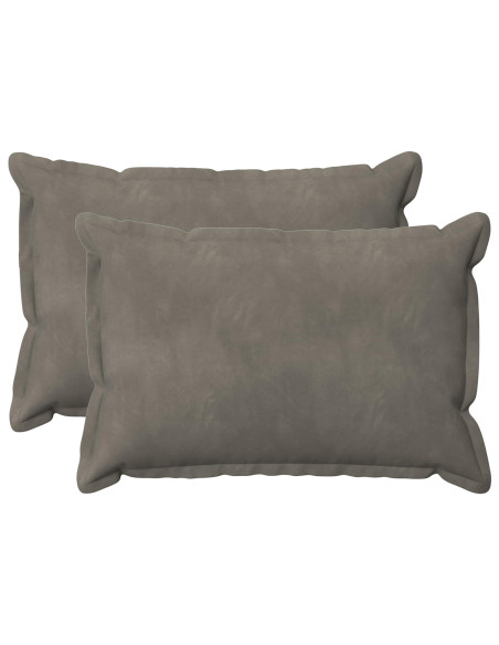 Federa 2 pcs HOUTEN Grigio Chiaro 40 x 60 cm Velluto