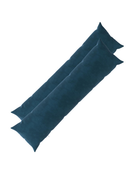 Federa 2 pcs HEERLEN Blu 40 x 145 cm Velluto
