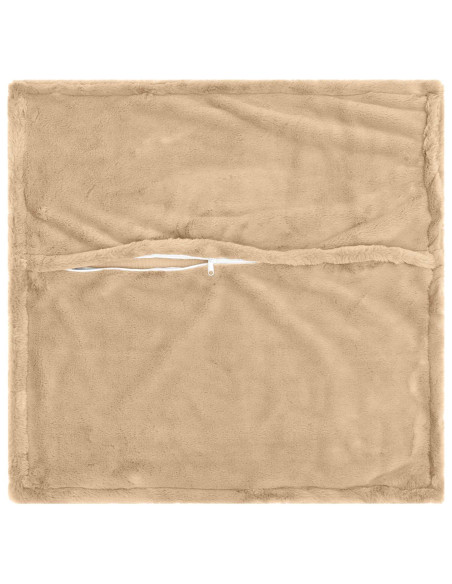 Federa 6 pz HOUTEN Crema 80 x 80 cm Pelliccia di Coniglio Finta