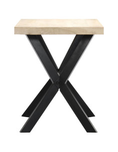 Tavolo da Pranzo 120x60x75 cm in Legno Massello di Mango 2