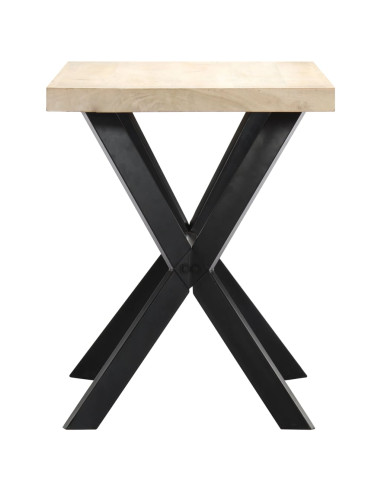 Tavolo da Pranzo 120x60x75 cm in Legno Massello di Mango
