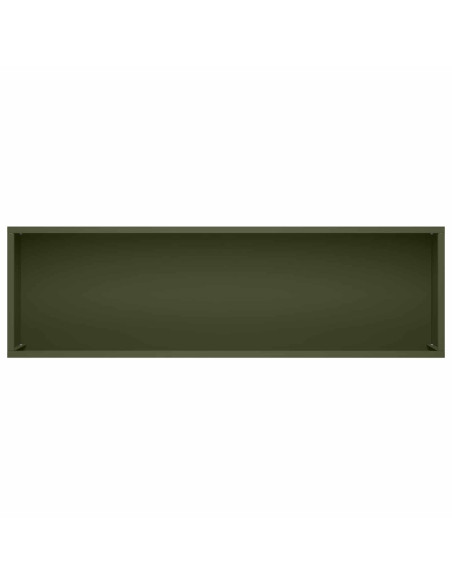 Vaso da giardino Verde Oliva 100 x 30 x 49 cm