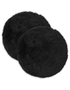 Federa 2 pcs HEERLEN Nero Ø 60 cm Fleece PV