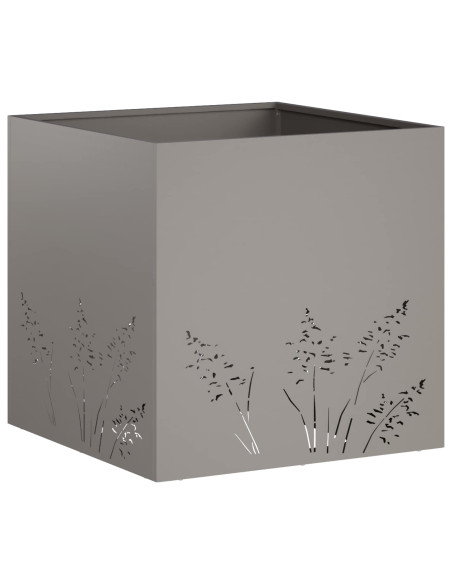 Vaso da giardino Ruggine 50 x 50 x 49 cm Acciaio Corten