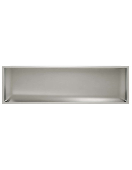 Vaso da giardino Argento 100 x 20 x 49 cm Acciaio Inox