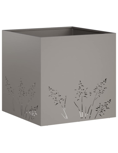 Vaso da giardino 2 pz Ruggine 50 x 50 x 49 cm Acciaio Corten