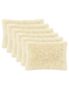 Federa 6 pcs HEERLEN Crema 50 x 80 cm Fleece PV