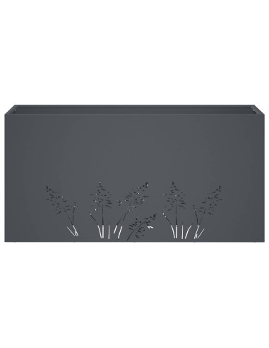 Vaso da giardino Antracite 100 x 20 x 49 cm